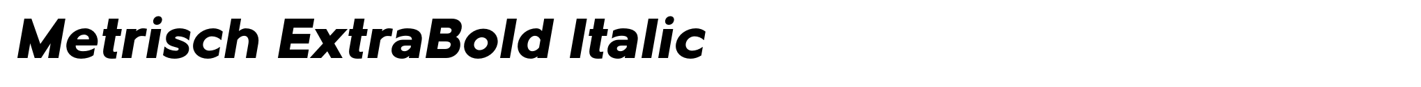Metrisch ExtraBold Italic image